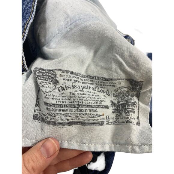 Vintage Levis 501 Jeans 32x30 Fly Button Y2K 2000s Mens Straight Leg Med Wash - Picture 12 of 14